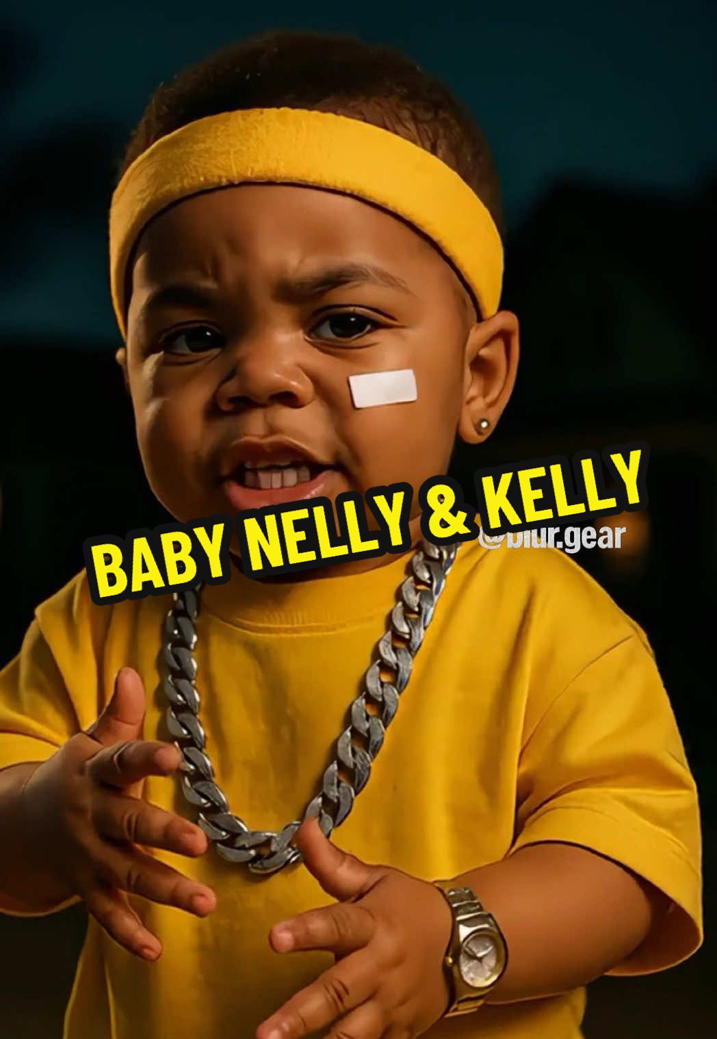 Baby Nelly & Kelly  👌🏻 #dilemma #babyai #rappers #blurgear #nelly #kellyrowland 