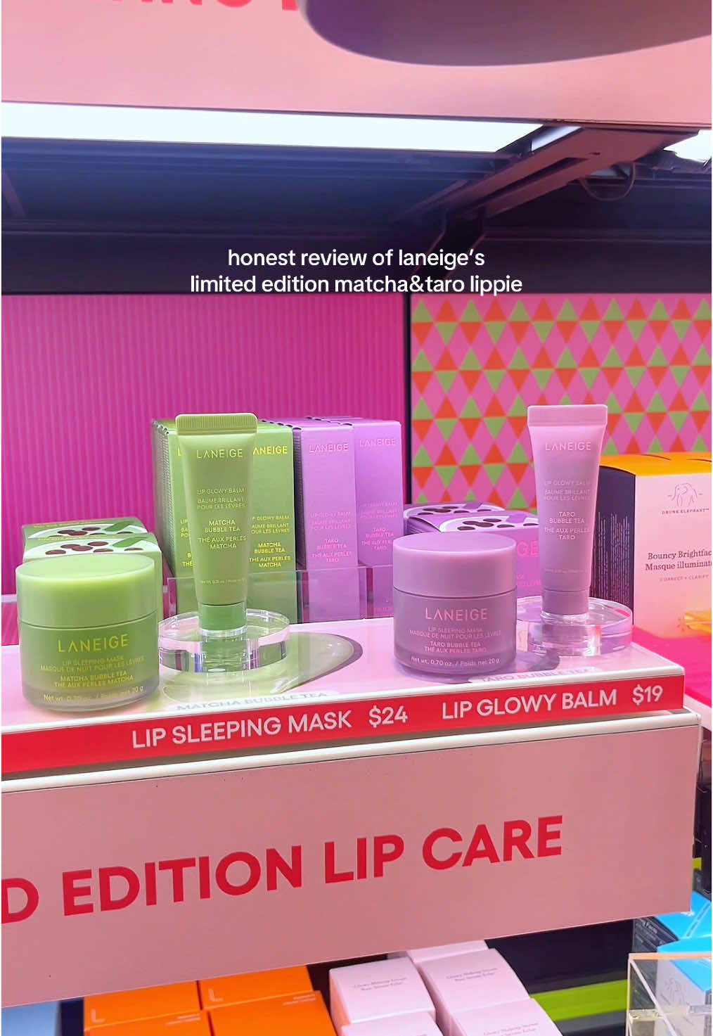 I WAS SHOOK… @laneige_us #laneige #laneigelipmask #laneigelipbalm #lipgloss #matchatok #matchagirl #bobatea #bobalover #honestreview #laneigelipsleepingmask #sephoraliplooks 