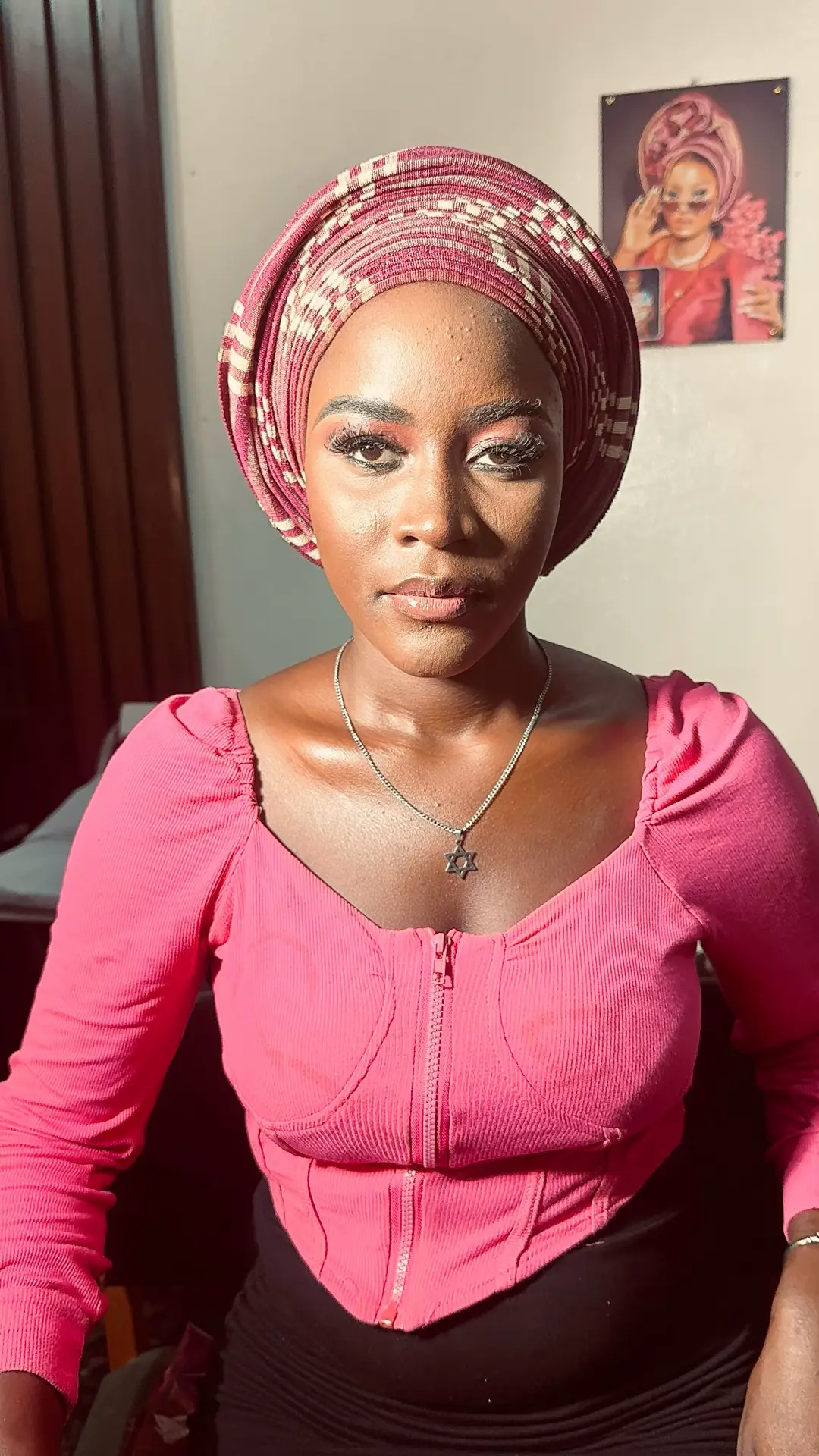 Makeup and gele by me rate my work guys