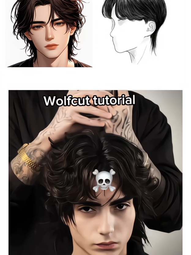 Korean Hairstyel totorial ✨ #foryoupage #foryouuu #hairstyles #tutorial #lookmaxxing #GlowUp #tren