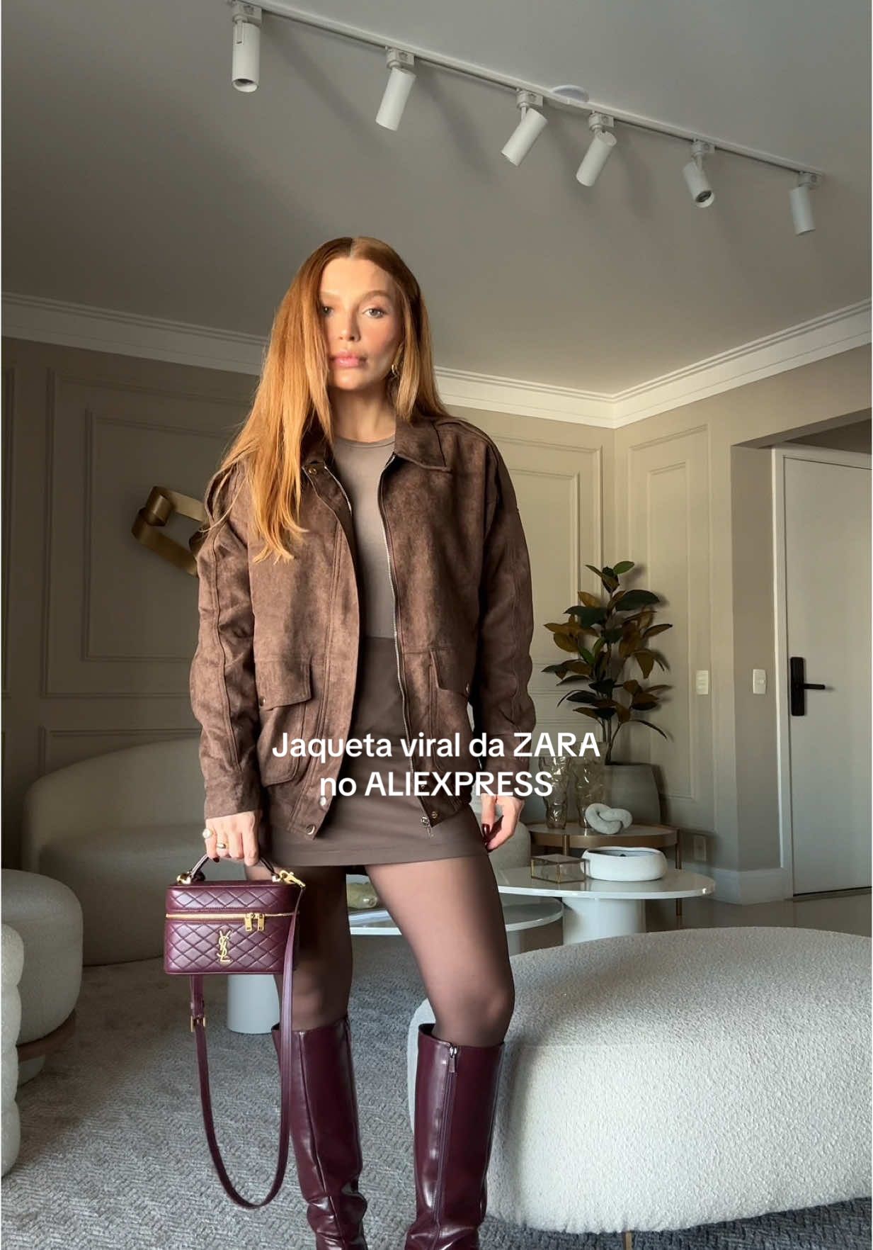 PERFEITAHHHH! 🤎 Se quiserem o link, comenta aqui 👇🏼 #aliexpress #haul #jaqueta #fashiontiktok 