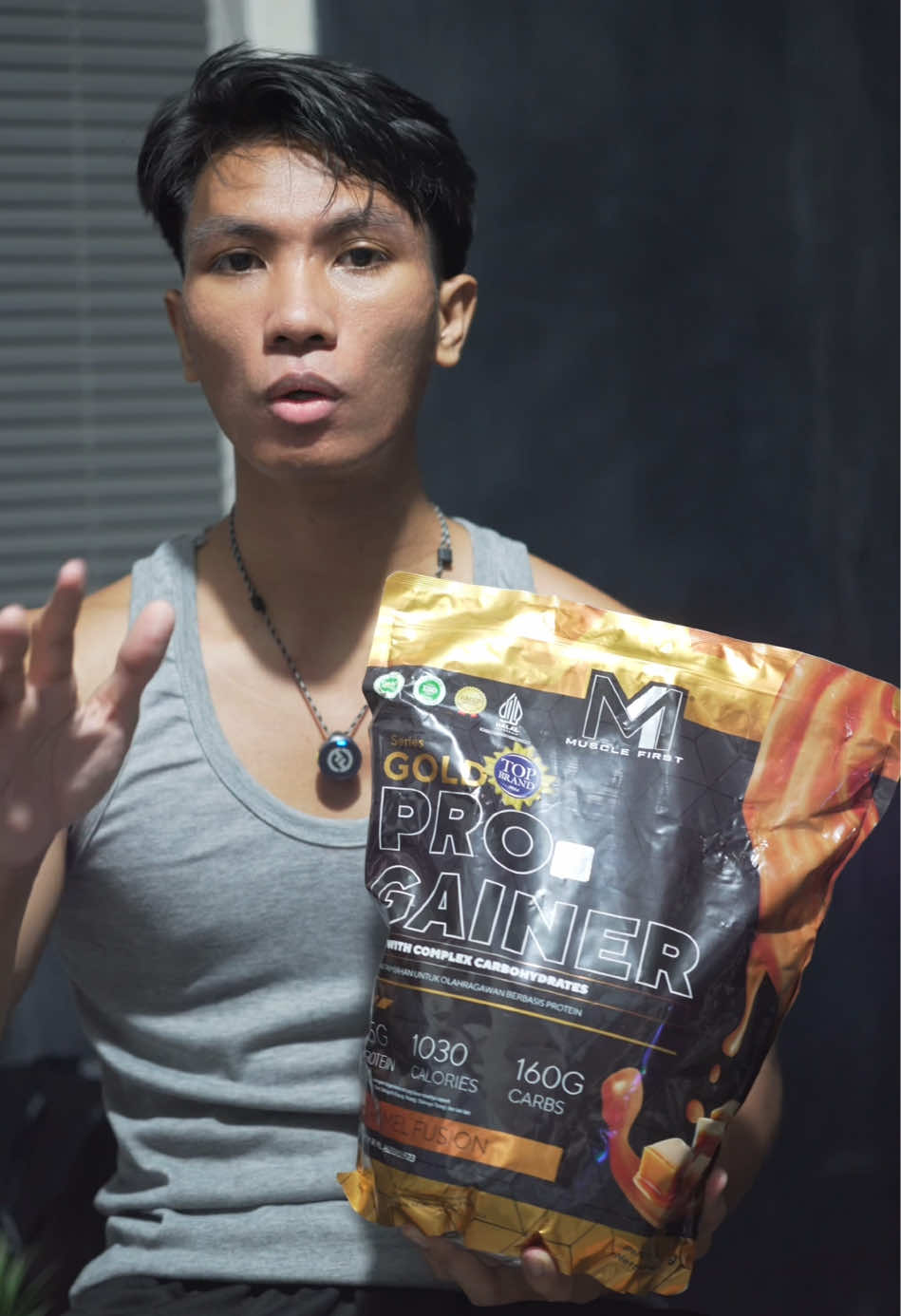 Gainer cocok buat bulking biar ga kek lidi #gainer #progainer #bulking 