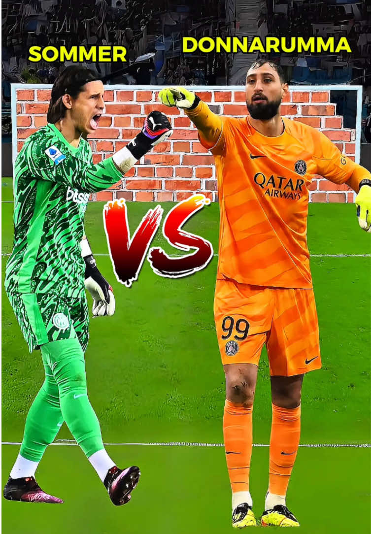 Sommer vs Donnarumma #football #Soccer 