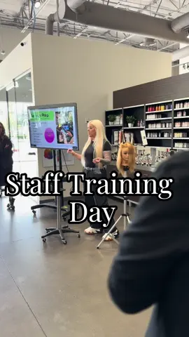 Staff trainings are a way for our learning leaders to stay up to date with compliance, new regulations and trends in the industry. This way we can better assist our future professionals with their educations  #cosmo #cosmoeducator #beautyschool #staff #staffeducation #pmtscm #barber #paulmitchell #paulmitchelleducator #nikkiramos #paulmitchelltheschool #pmtscm 