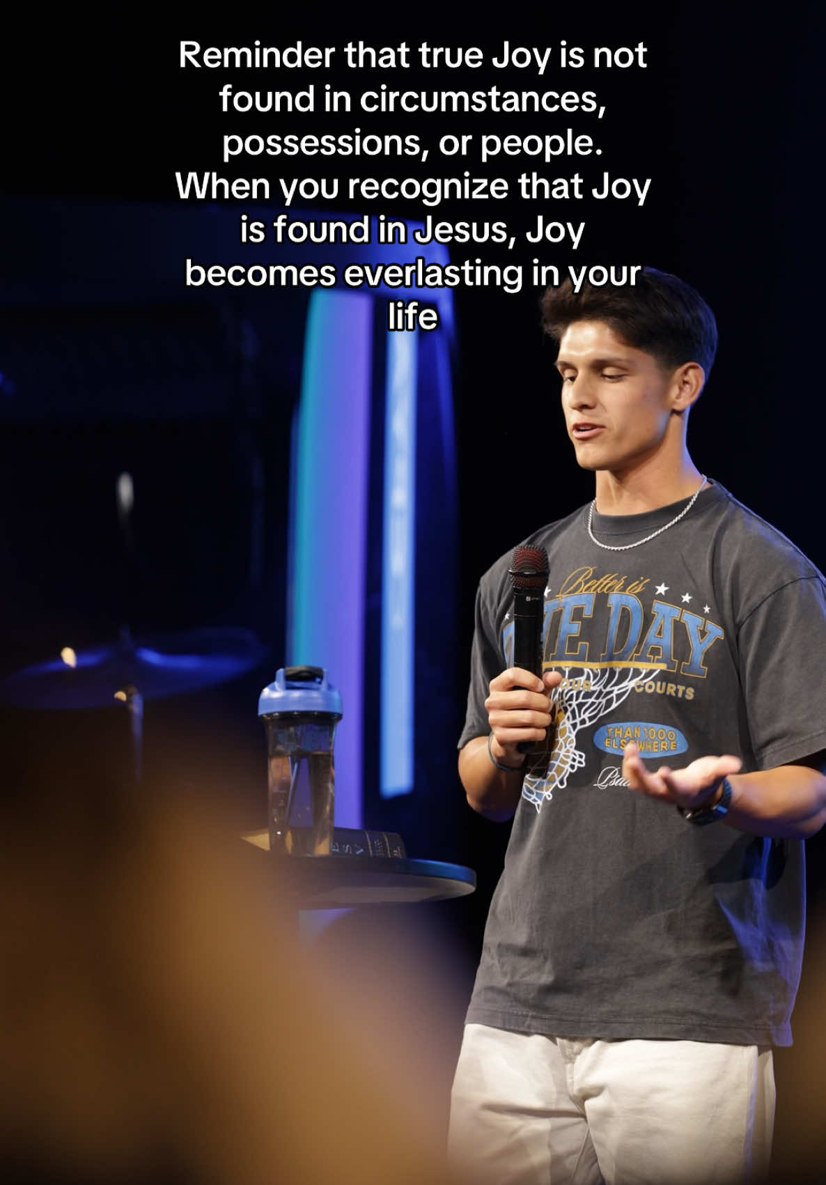 Joy is found in the person of Jesus Christ. For that reason, don’t let anyone take that joy from you 