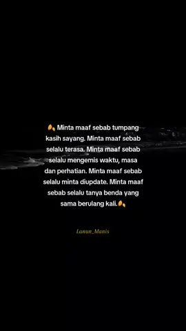 [ Dan minta maaf kalau lepas ni saya takkan macam ni dah🖤 ] #lanunmanis #fyp 