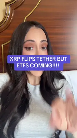 XRP FLIPS TETHER BUT ETFS COMING!!!!  #xrp #xrpcommunity #usdt  #ethereum #bitcoin #ada #solana #wendy #cryptowendyo 