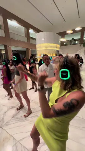 Taking off your headphones at a silent disco is a humbling experience. #puntacana #dominicanrepublic #silentdisco 
