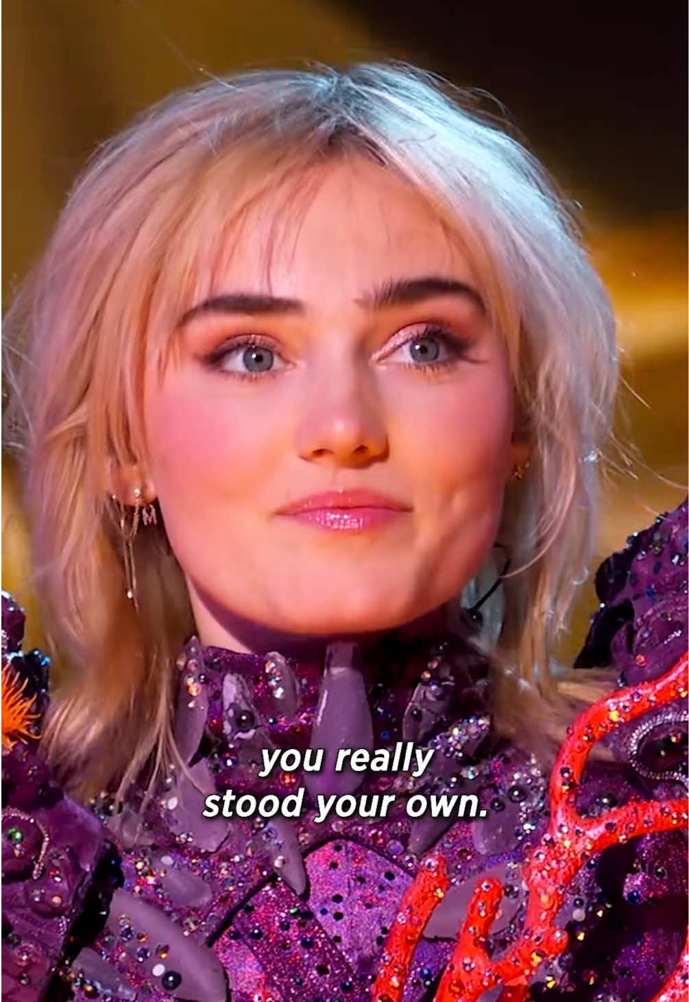 who knew meg was coral from the very start?!?! this was such an amazing reveal!! ♡ #megdonnelly #coral #themaskedsinger 