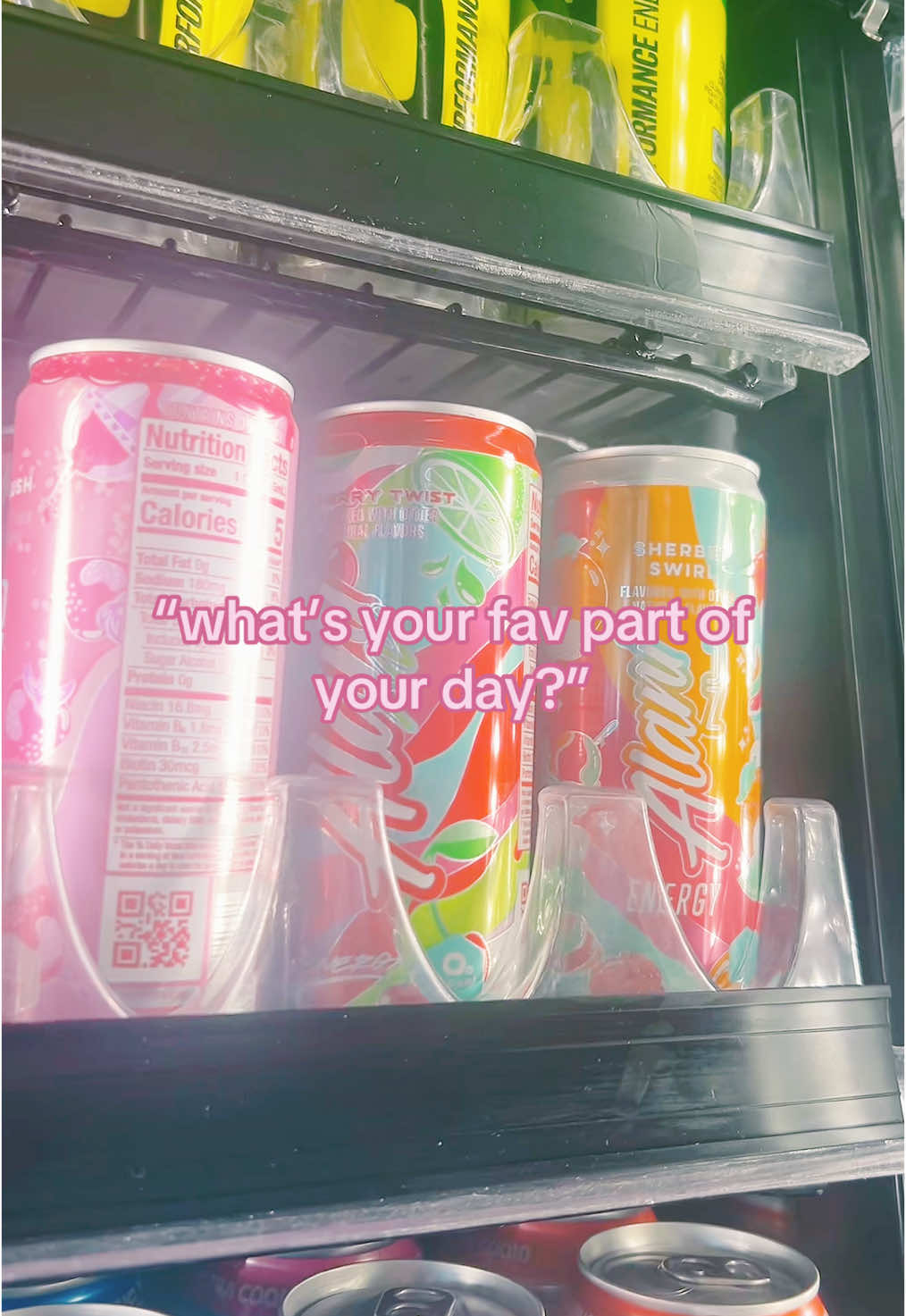 ALANI TIME !!!! @Alani Nu Ambassadors @Alani Nutrition #yummy #alani #alaninu #alaninutrition #alaninuenergy #energydrinks #sherbetswirl #thebest #trending #viral #fyp #obsessed #socute 