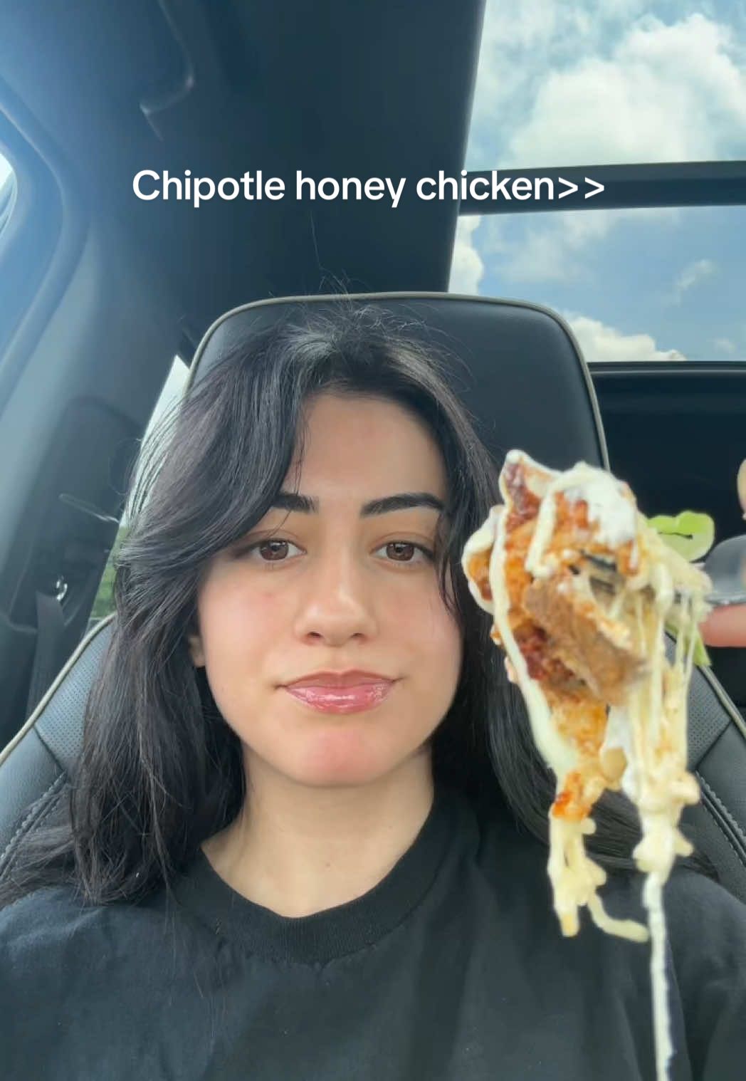 Chipotle honey chicken is my new fav #chipotle #chipotlemukbang 
