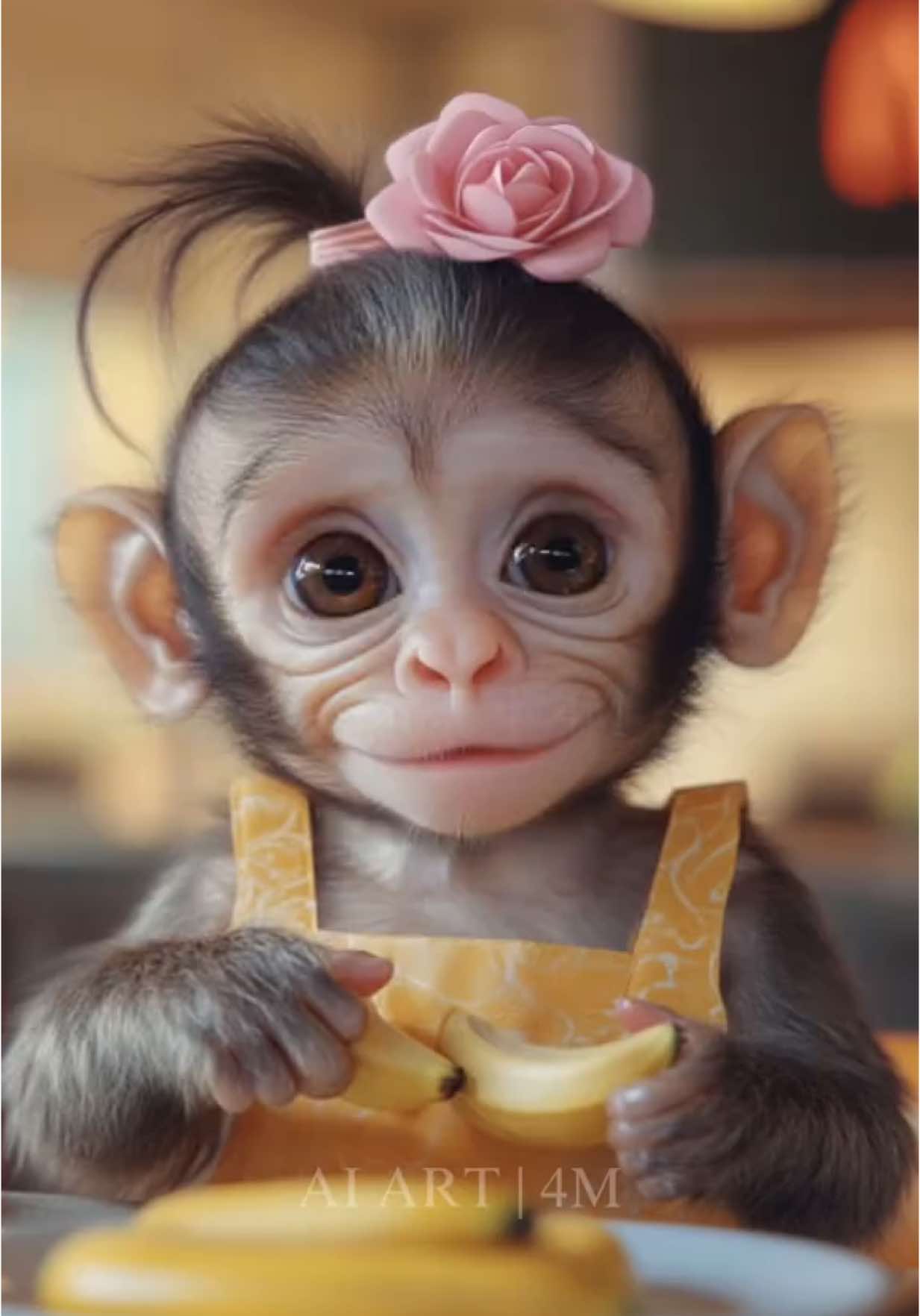 Little Monkey Time🐒 #littleanimals #littlemonkey #babymonkey #funny #aiart4m #monkey #minianimals 