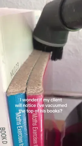 I also wonder when was the last time these books were picked up and read? This little dusting job for a client was so satisfying. The vacuum brush accessory is perfect for this job.  #asmr #dusting #housekeeper #dustingbooks #bookworm #vacuum #dustingqueen #professionalcleaner #cleanwithme #swindon #vacuumingbooks #hooveringbooks