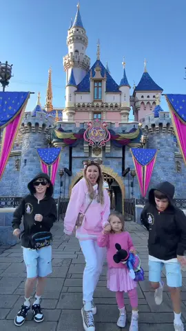 One day they will remember that morning Disneyland gave us the castle just for US on Andreys’s 12th bday! #disneyland70 @Disney Parks so so so happy!!!!! 🥰🎉