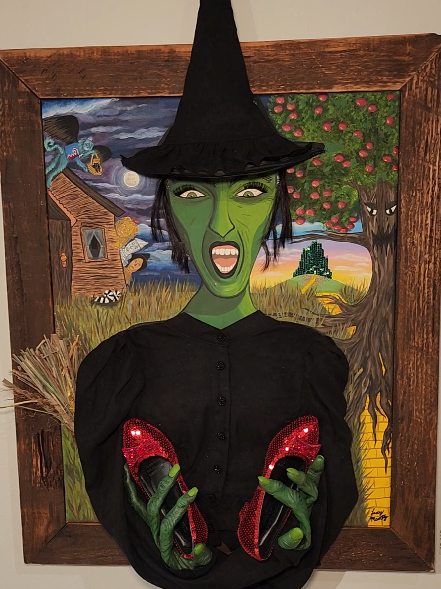 🧙‍♀️🧹👠 #painting #wickedwitch #wizardofoz #wicked #rubyslippers 