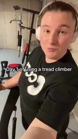 Day of using a tread climber..let’s see what happens  #treadclimber #workout #day1 