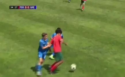 Ronaldo Jr first full game debut for the  Portugal u15 #u15 #portugal🇵🇹 #cristiano #cristianojr #ronaldojr #international #fyp #alnassr @︎ #greece 