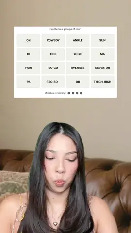 How did yall do! #nytgames #wordletok #connectionsgame #fypシ #gamer #nytconnections #pyf #fyp #pov #connections #gaming #dailyconnections #foryou #story #wordgames #nytconnectionssolution #dailygames #tiktok