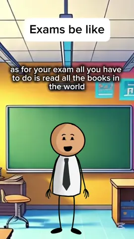 Exams that will require you to take your life! #relatables #sticky #fyp #viralcartoons 