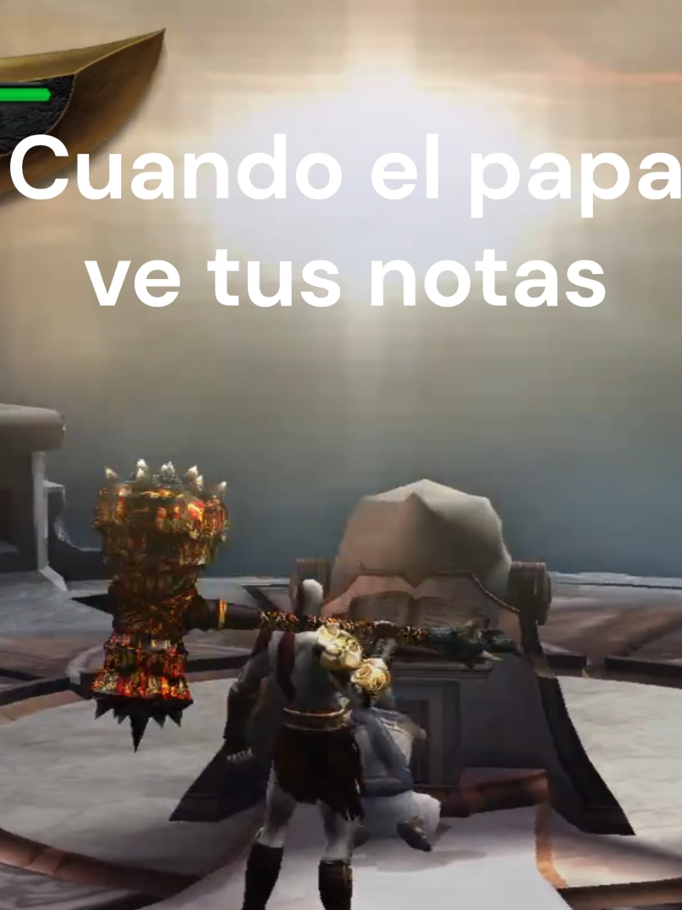 Cuando tu papa mira tus notas #kratosgodofwar #godofwarkratos #kratos #godofwar 