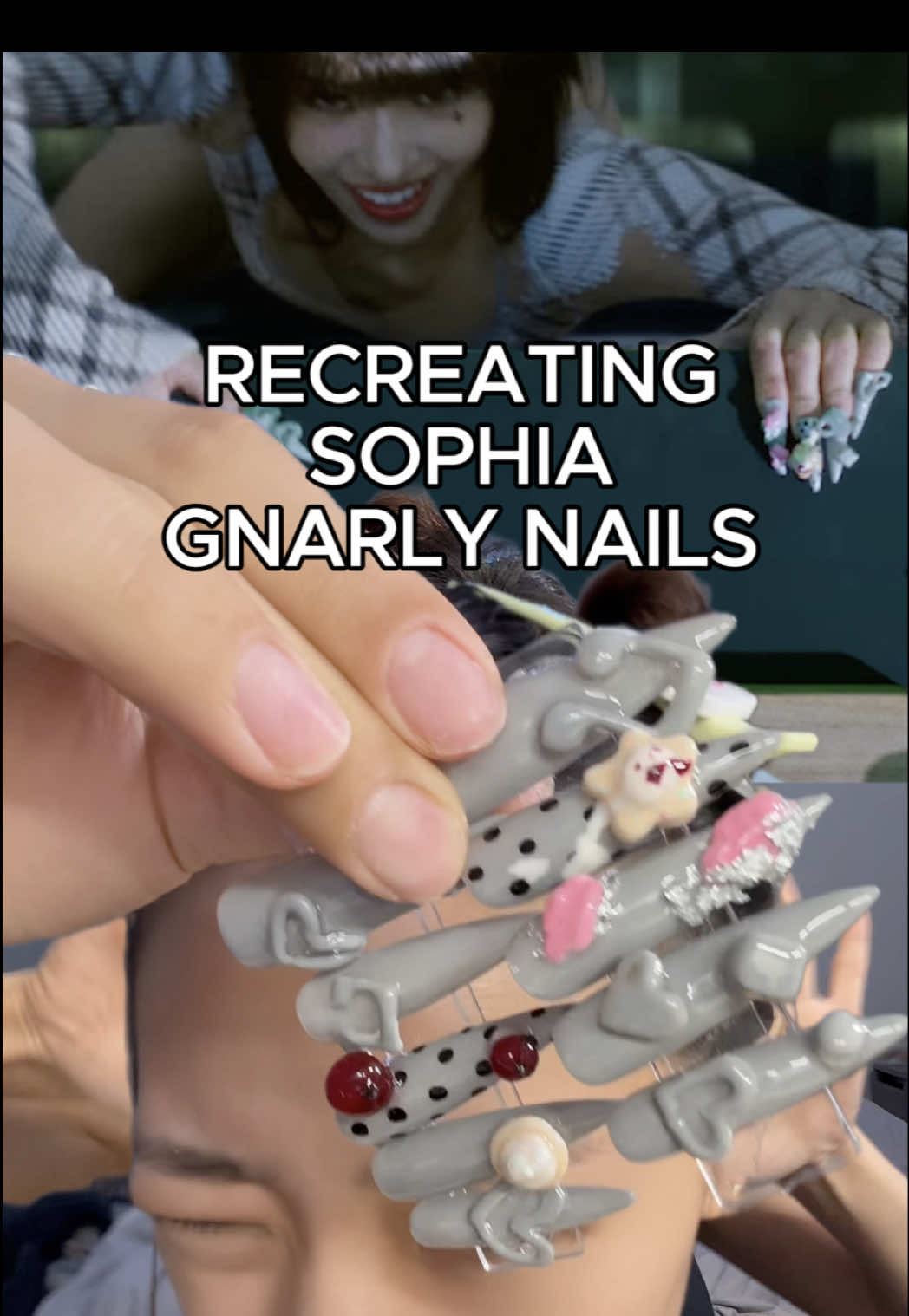 THESE NAILS ARE SO GNARLY - @KATSEYE  - #nails #katseye #katseye_sophia #sophiakatseye #gnarly #katseyegnarlynails #pressonnails #nailart #3dnailart #katseyenails #gelxnails #gelnails #nailideas #nailtutorial #naildesigns #nailtok #fyp 