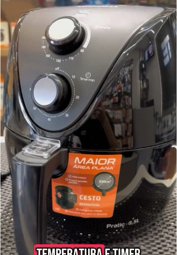 🔥 Chegou novidade na loja! A queridinha da cozinha está aqui: Airfryer Mondial Pratic 3,5L! Perfeita pra preparar suas receitas com mais saúde, sem usar óleo! ✅ Capacidade de 3,5L ✅ Timer de até 60 minutos ✅ Temperatura até 200°C ✅ Design compacto e potente 💥 Vem garantir a sua antes que acabe!