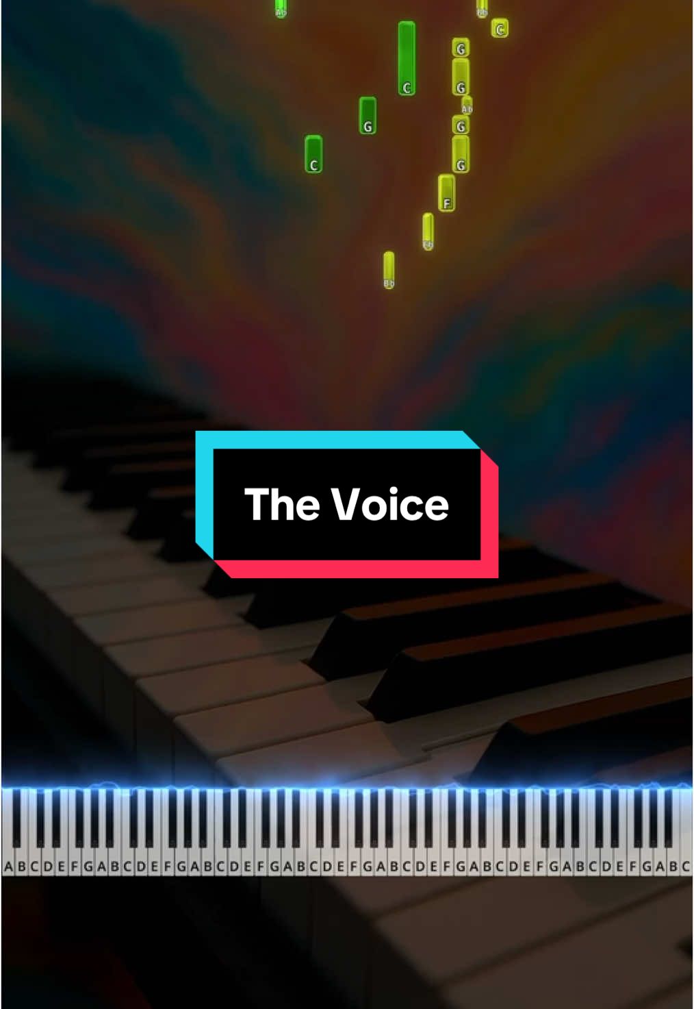 The Voice - Tada Koe Hitotsu Piano Tutorial #satisfying #fyp #tutorial #piano #intermediate 