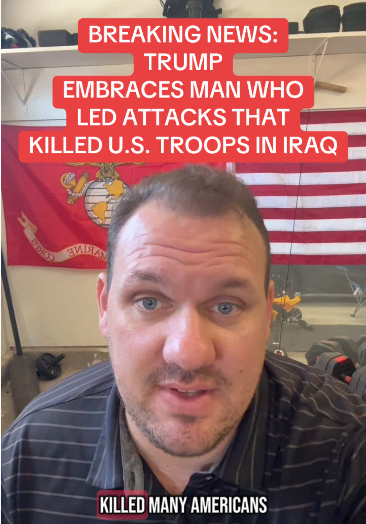 BREAKING NEWS: Trump just praised Syria’s new president Ahmed al-Sharaa formerly Abu Mohammed al-Golani as a “young, attractive guy” with a “strong past.” What he didn’t say? That al-Sharaa was once part of al-Qaeda. That he killed American troops in Iraq. That he had a $10 million U.S. bounty on his head. Al-Sharaa led Hayat Tahrir al-Sham, an al-Qaeda affiliate involved in brutal campaigns during the Iraq War and the Syrian civil war. He was captured by U.S. forces. He built his reputation as a fighter. Now, he’s Syria’s new interim president after the fall of Bashar al-Assad and Trump is meeting with him in Riyadh, calling him a tough leader and saying he “has a real shot at holding it together.” This marks the first direct U.S. meeting with a Syrian leader in 25 years and it’s with a man the U.S. once labeled a terrorist. During their meeting, Trump announced he would lift sanctions on Syria. Critics say this rewards violent extremism. Others fear this signals a dangerous shift in U.S. foreign policy. Trump’s latest move has sparked outrage across the globe. Follow me on Instagram and Substack for more hard-hitting stories like this. #BreakingNews #Trump #news #democrats #saveamerica #savedemocracy #maga #democrat #democratic #usa #usa_tiktok #trumpsupporters #donaldtrump #veteran #veterans #veteransoftiktok #veteranownedbusiness #veteransupport #marinecorps #army #armylife #armylifestyle #navy #navyseal #navyvet #navywife #navy 