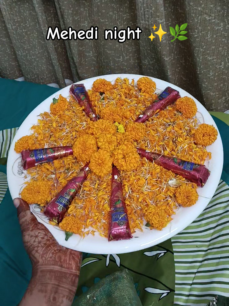 Best friend এর মেহেদী অনুষ্ঠান 🌿✨ #foryou #foryoupage #viral #viralvideo 