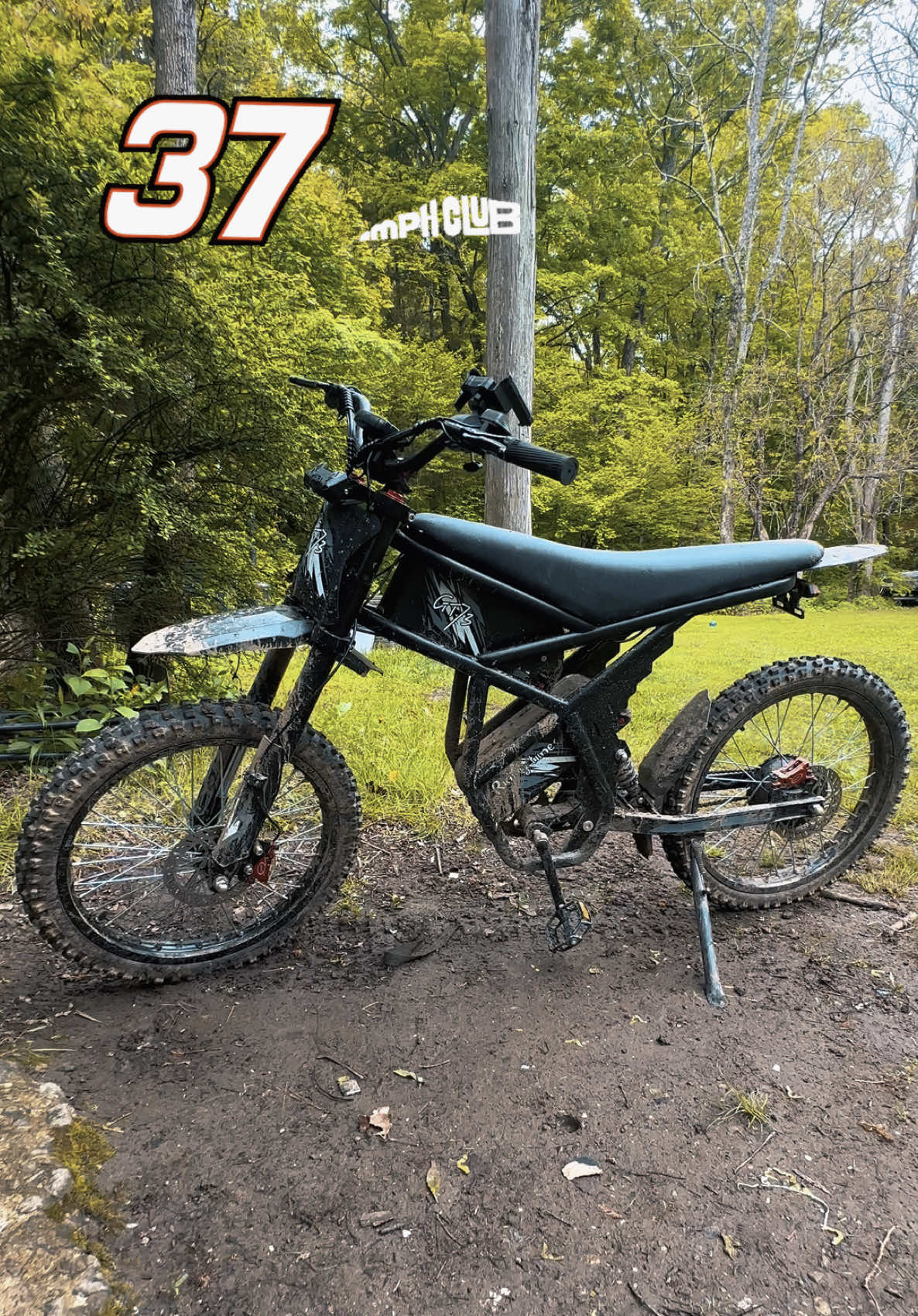 Got the GT73 a little muddy! Lol  Dirt bike style ebike amazing for off road trails and it’s street legal! Message me with any questions.  #gt73 #ebike #review #ridingtimes #electricbike 