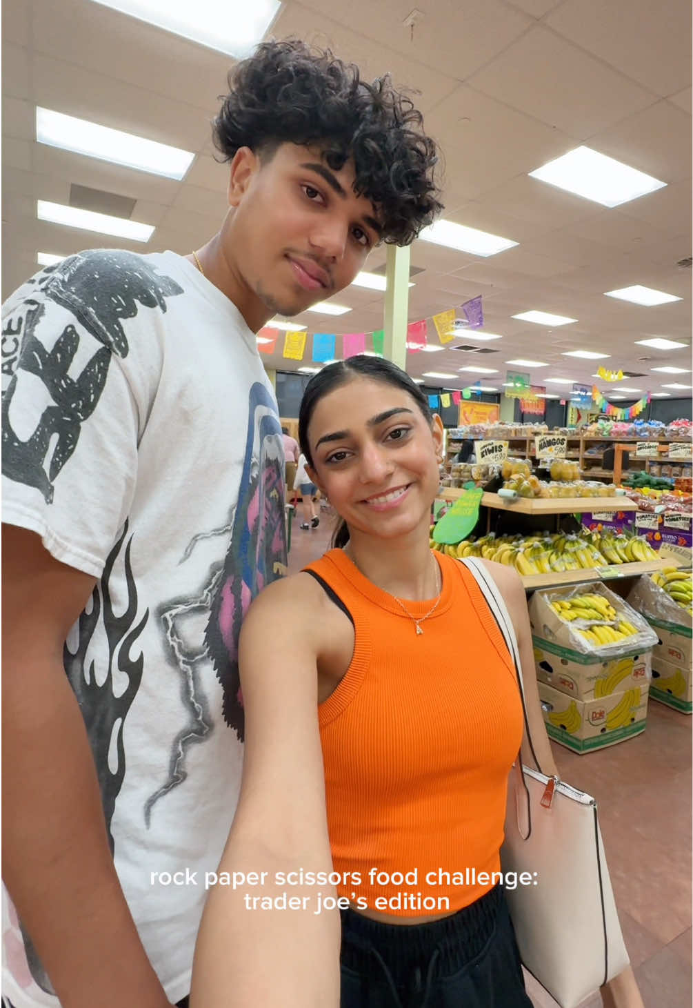 this was such an affordable and yummy date but i didn’t win once :( fyp #rockpaperfoodchallenge #datenightideas #traderjoes #traderjoeshaul 