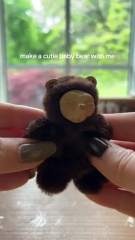 another new friend #crafts #babybear 