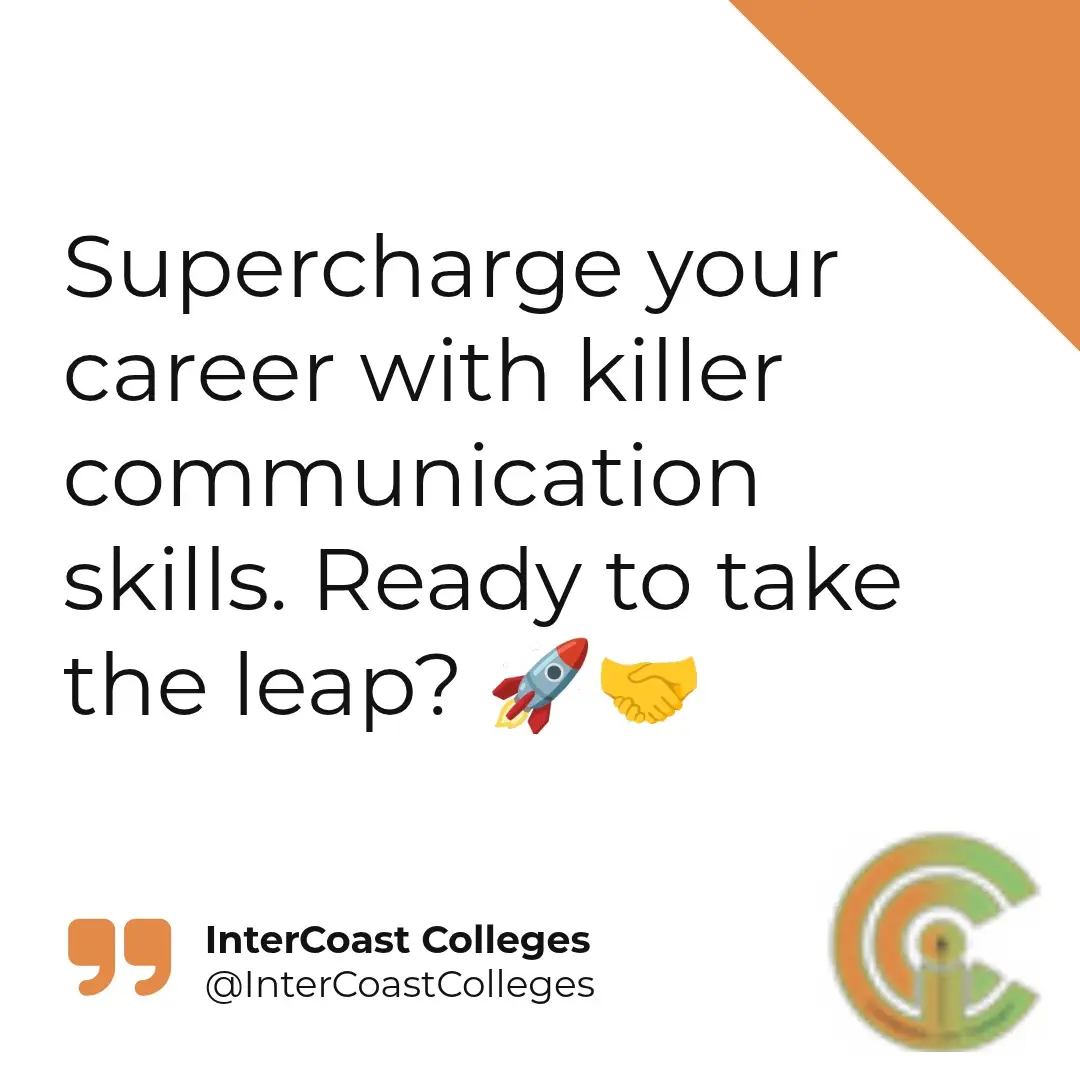 Strong communication isn't just nice to have—it's a career superpower. Here are 3 strategies our students practice daily: 1. Active listening: Focus fully on the speaker, not just waiting for your turn to talk 2. Body language awareness: What you don't say speaks volumes 3. Asking thoughtful questions: Shows engagement and builds deeper connections These skills don't just help you get the job—they help you excel once you're there! What communication skill has helped you most in your career? #CareerSkills #WorkplaceSuccess #CommunicationTips