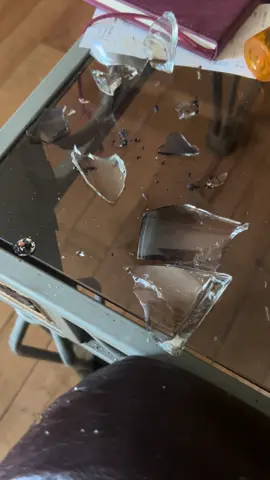 Somebody please tag glass Glade I’m sorry I was sitting here burning a candle, enjoying the tent having a conversation with a family member and the candle just exploded beside me. Literally his glass in my arm is glass all over the table glass all of my floor. I stepped in the glass. I have never seen a candle from Glade explode and it’s literally just been sitting there burning silently by myself