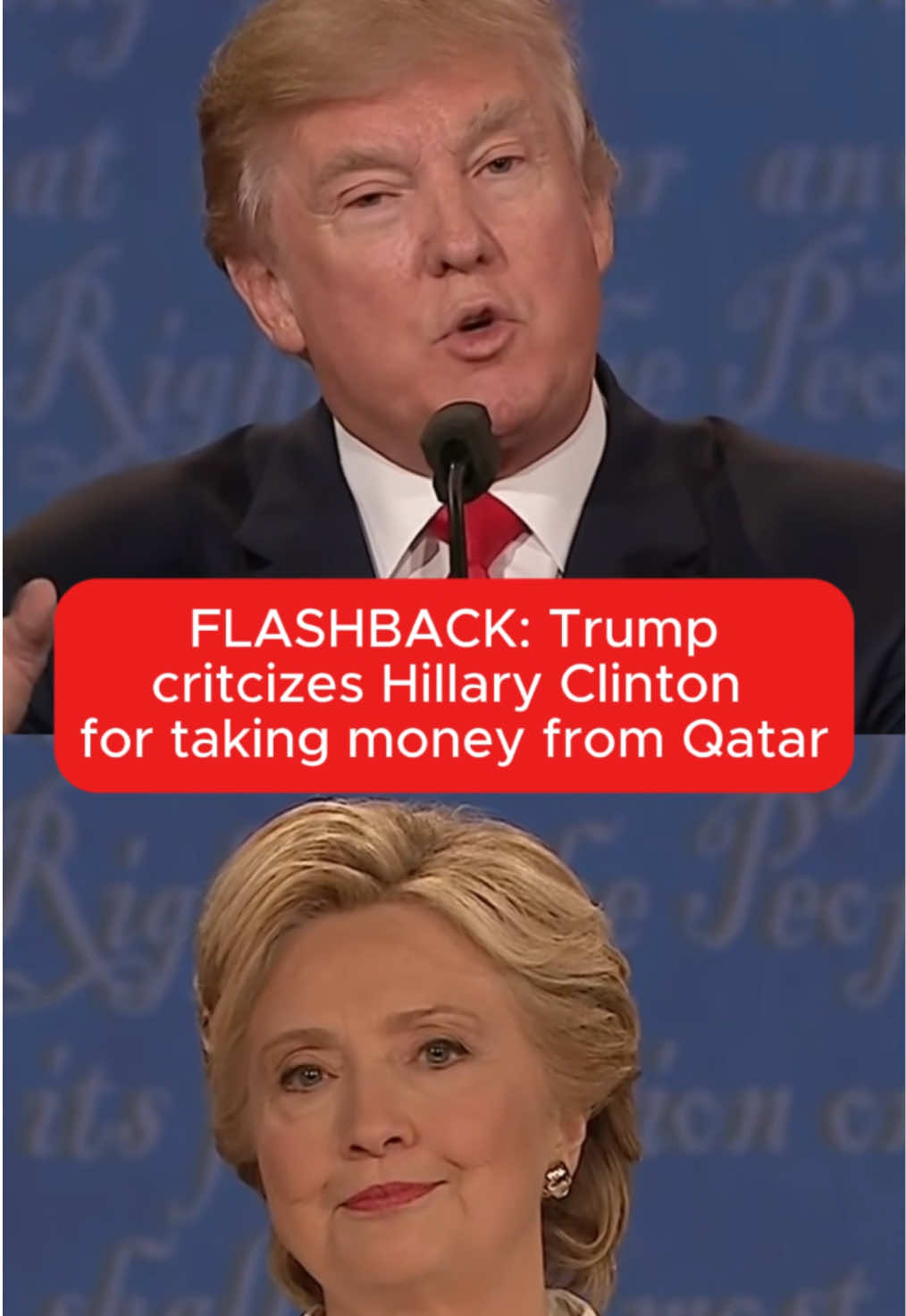 How did President Trump go from slamming Hilary Clinton over Qatari donations to saying he’d be “stupid” not to take a $400M jet from Qatar? #trump #hillaryclinton #qatar #qatarjet 