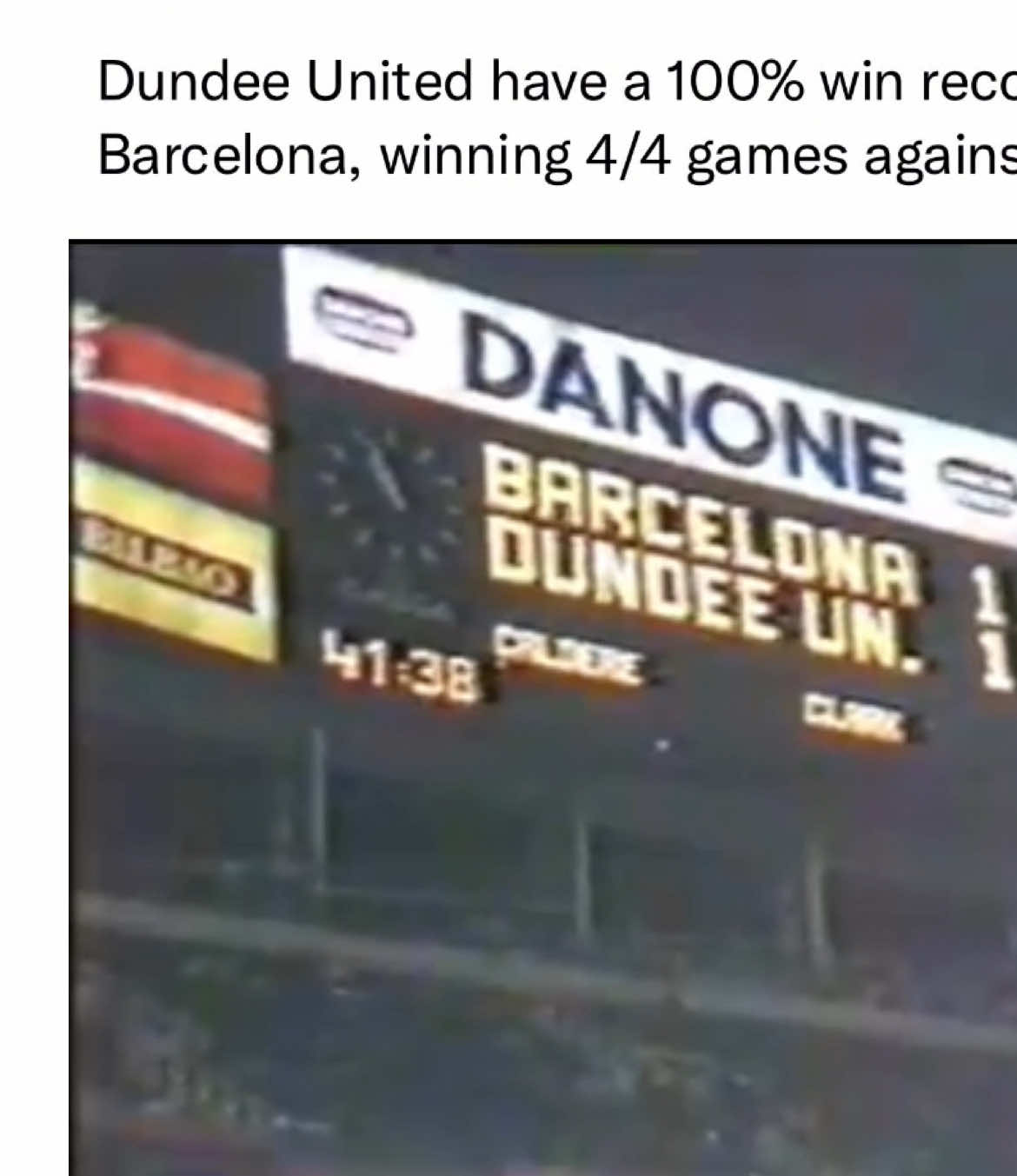 1987 UEFA Cup QF #dundeeunited #dufc #fcbarcelona #europaleague #footballtiktok 