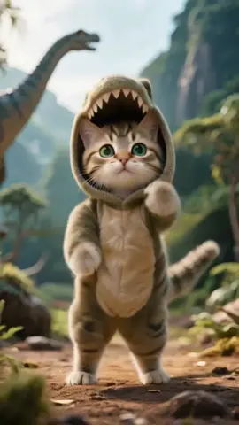 ティラノサウルスねこ #子猫 #猫ダンス #癒し動画  #catdance 