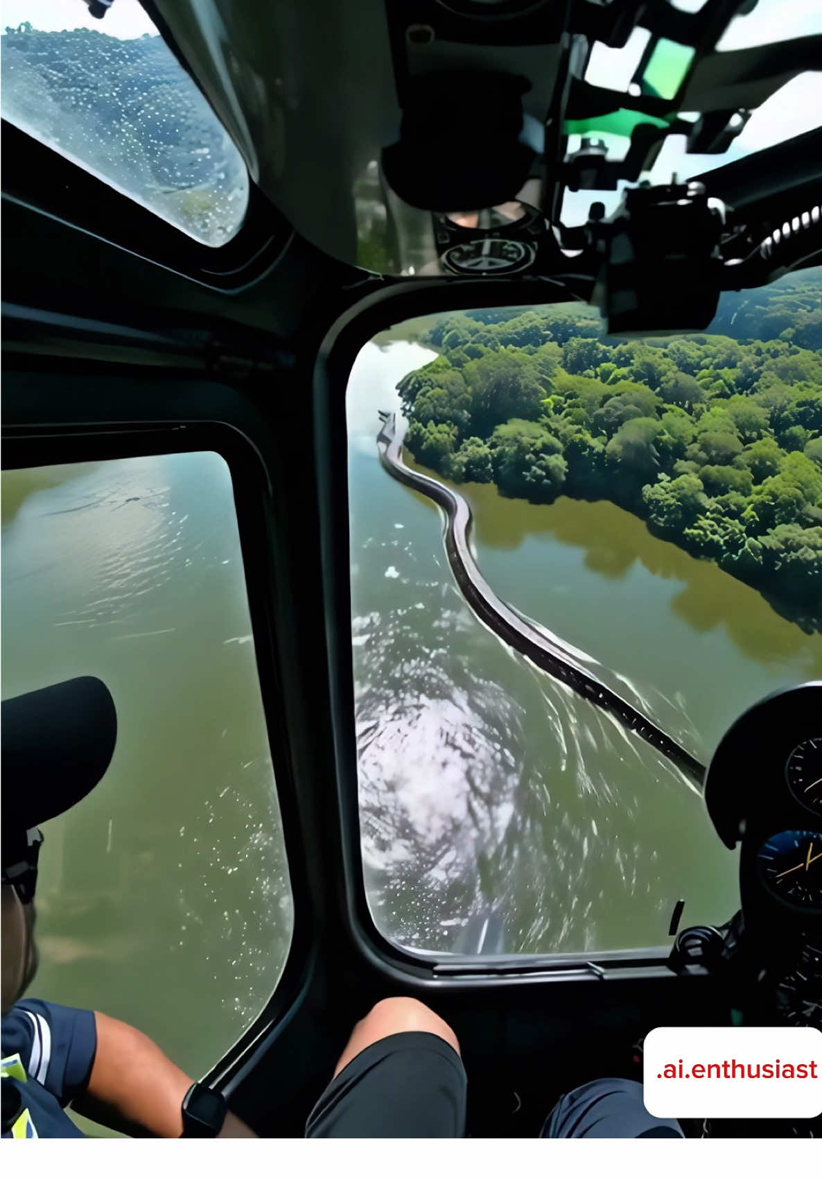 Titanoboa Spotted from Helicopter?! Amazon Mission Turns Into Terrifying Discovery 🐍 We were flying over a remote stretch of the Amazon rainforest 🌳 in a routine helicopter mission 🚁 when something absolutely chilling caught our eye… Slithering through the winding river below was what looked like a massive snake 🐍 — not just big… but prehistorically enormous. It moved slowly, blending with the muddy water, at least 24 meters (80  feet) long, thick as a tree trunk, and unlike anything we’ve ever seen. After analyzing the footage, some experts believe it could be the legendary Titanoboa — a snake that ruled the Earth millions of years ago during the Paleocene era. This serpent was believed to be extinct… until now? Was it just a trick of the light, a giant anaconda, or something that shouldn’t exist anymore? We’re still in shock from what we witnessed, and the footage speaks for itself. Would YOU fly over this area again? Do you think the Titanoboa is still alive in the deepest parts of the jungle? Let us know in the comments! This could change everything we know about modern wildlife. REAL or HOAX? You decide. #Titan#Titanoboao#AmazonRainforeste#SnakeSightingh#CaughtOnCamerac#HelicopterViewo#AmazonSecretsr#NatureMysteryi#PrehistoricCreaturel#WildlifeEncounterl#JungleMonstery#ScaryAnimalse#AncientSerpentt#Cryptidl#ViralVideoO#RealOrFakeo#TikTokMysteryo#AmazonExplorationl#UnbelievableFootager#NatureDocumentaryorreality  