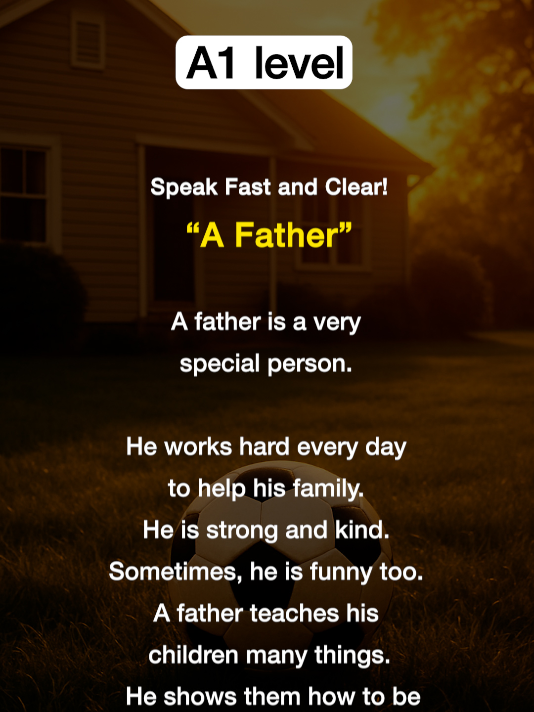 A Father👨 #english  #speakingenglish  #learningenglish  #motivation  #fyp