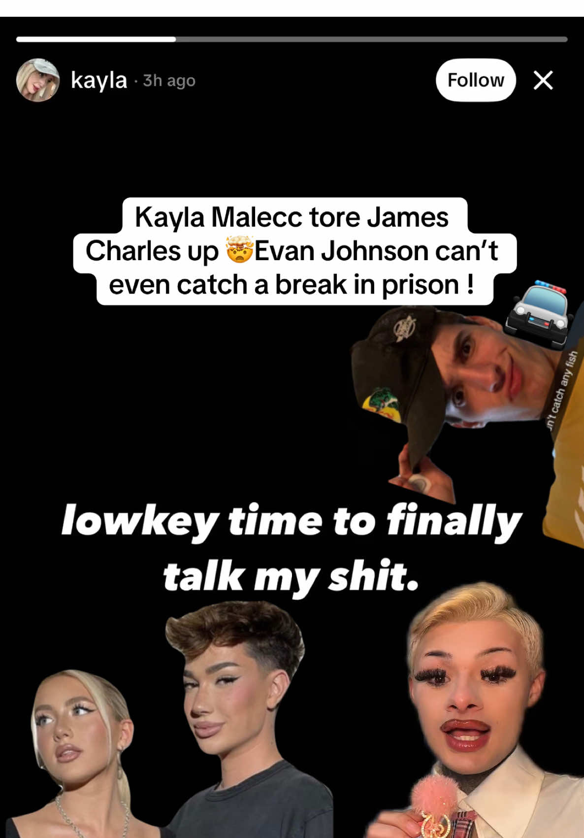 Kayla Malecc tore James  Charles up 🤯 #kaylamalecc  #jamescharles #evanjohnson 