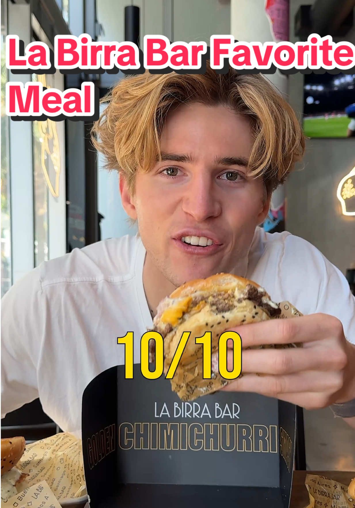 Trying La Birra Bar Burgers Favorite Meal 📍La Birra Bar Burgers, Miami @labirrabarusa #labirrabarburgerspartner #labirrabarmiami #miamifoodie #miamiburgers #miamifood #codypremer 