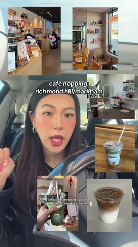 cafe hopping around richmond hill/ markham !!  #cafehopping #markhamcafe #torontofood #torontocafe #richmondhill #torontocoffeeshops 