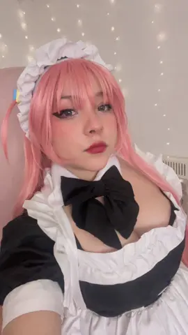 Bochi maid 💕🤓 #bochiitherock #bochiicosplay #cosplaygirl #cosplay #anime 
