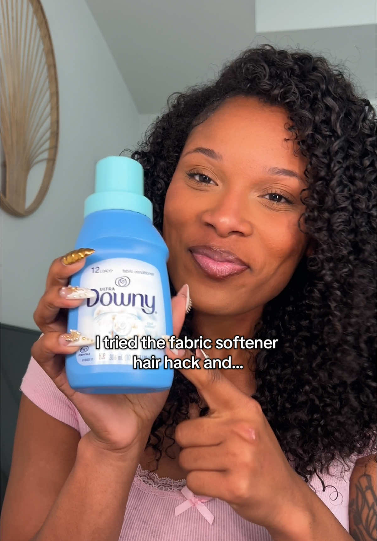 Tag whoever discovered this first because THANK YOU!!!🤭💕@Dollar Tree #hairhack #bundles #wigtok #Downy #fabricsoftener #fyp 