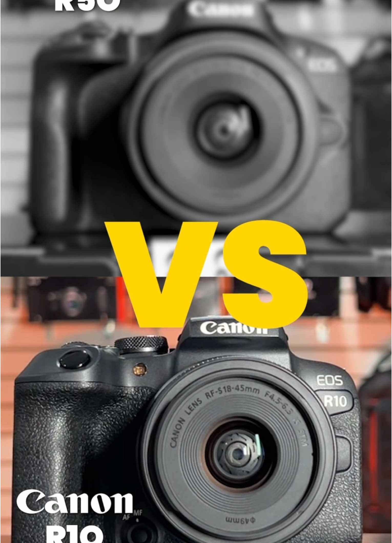 CANON R50 VS R10 Las cámaras más versátiles para todo creador de contenido, perfectas para hacer fotografia y video 📷🧡 #camara #canoncamera #canonphotography #canonr50 #canonr10 #primercamara #fotografia #filmmaking #creadordecontenido #voxmediaperu #trujillo 