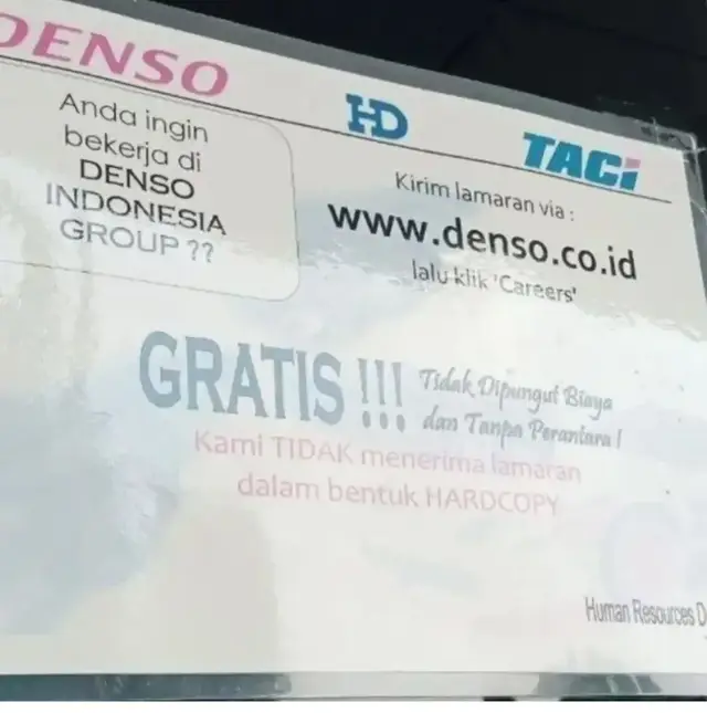 Lamar lewat website resmi denso  https://forms.office.com/pages/responsepage.aspx?id=IFlAaXO2fE-IReEk6dCK8l50xOaqHcNJuYWV7RH2NVxUOTJDRjRWVk5VMENPT0RBSTQwNUhXS1pOUy4u&route=shorturl #fyp #fypp #masukberandamuu #infolowongankerja #loker #infolokerterbaru #kulipabrikcikarang #cikarang 