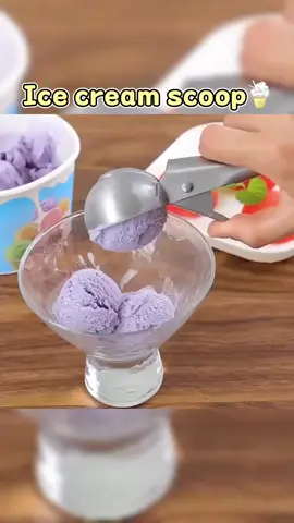 Stainless steel ice cream scoop can make beautiful ice cream at home. Fruits can also be used.#icecreamscoop #icecream #spoon 
