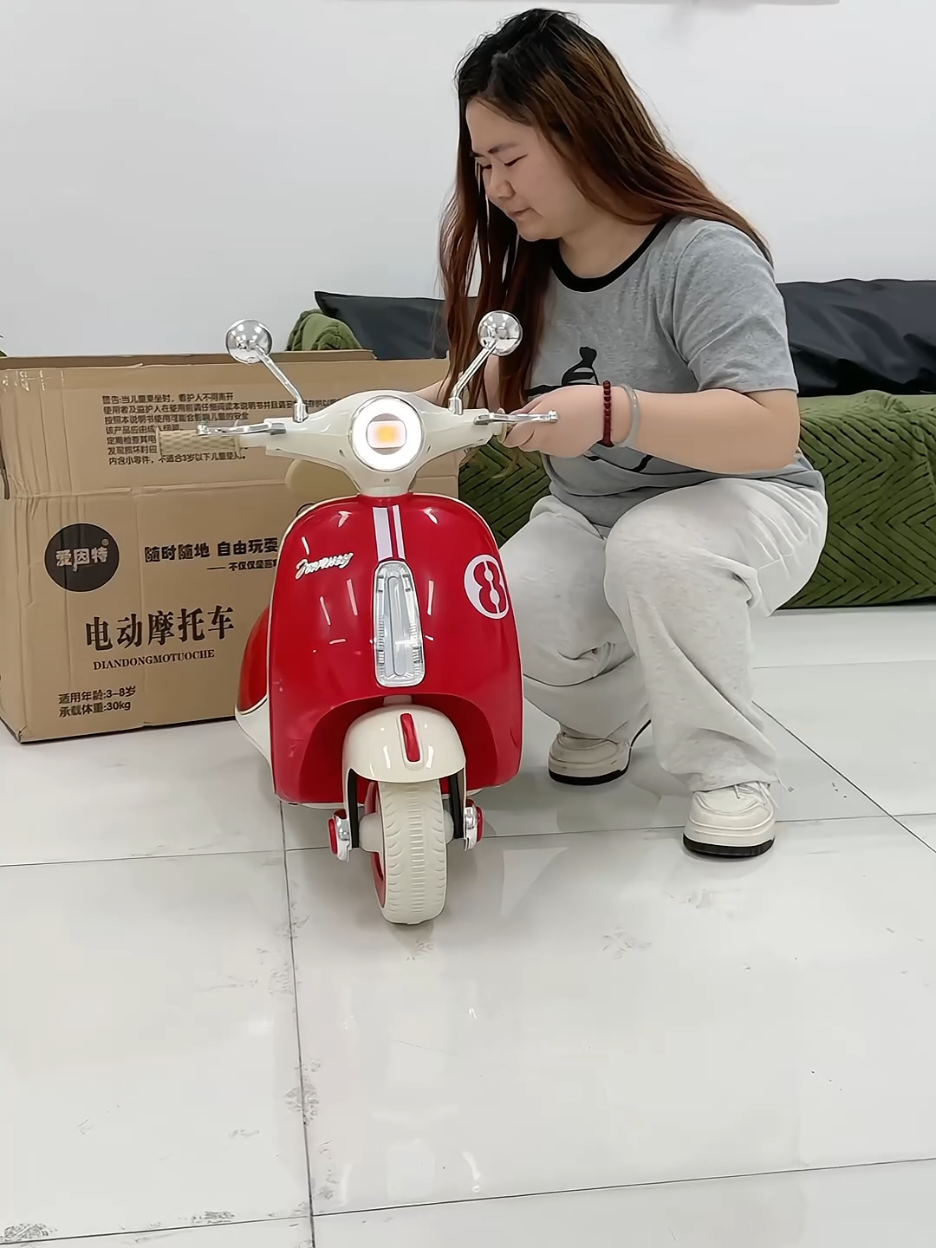 #Children's electric remote control motorcycle can sit on people #Children's car gift #Children's electric motorcycle #ChildrensDay 