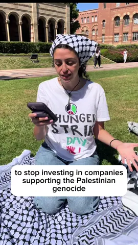 Day 6 of my hunger strike @UCLA the world is watching. Let’s talk. 