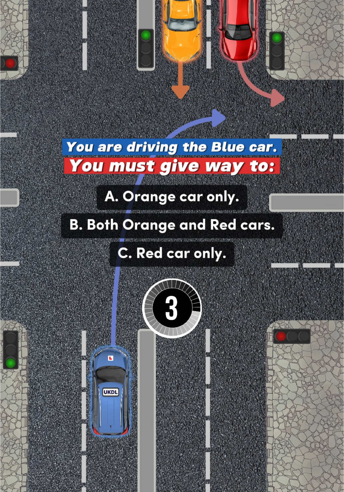 What's the right move? 🤔 Comment your answer below! 👇 #theorytestuk #theorytest #drivinglessons #unitedkingdom #driving #dvsa 